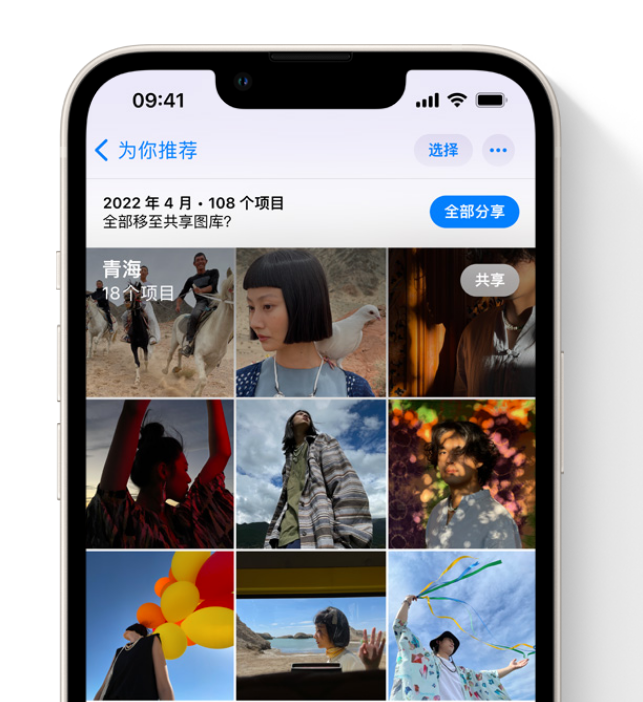 固原苹果维修网点分享在 iPhone 上使用共享图库 