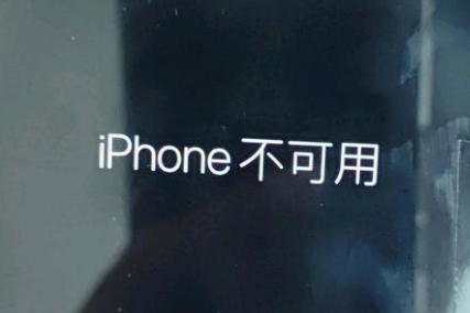 固原苹果服务网点分享锁屏界面显示“iPhone 不可用”如何解决 